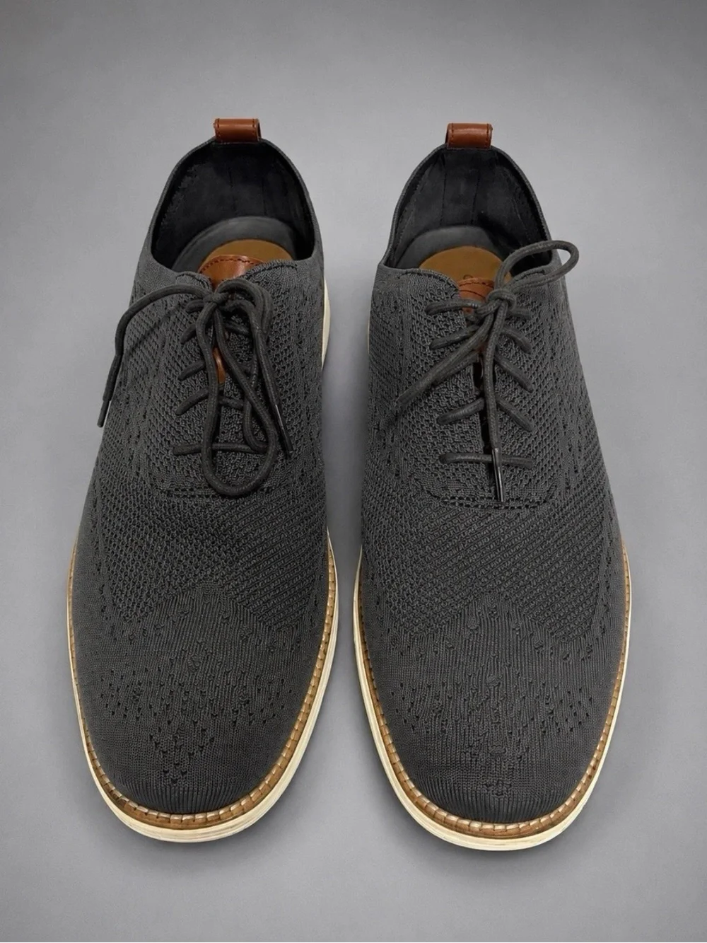 Cole Haan Original Grand Stitchlite Men's Size 13 M Gray Knit Casual Dress Shoes